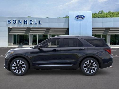 Agate Black Metallic 2026 Ford Explorer Platinum