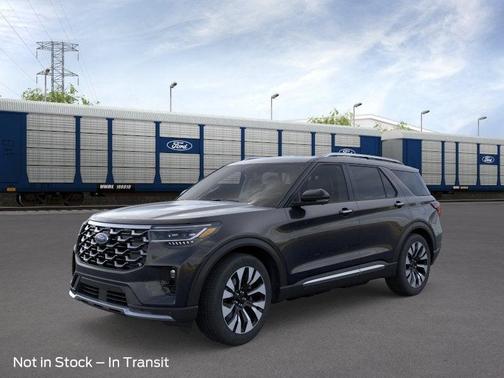 Agate Black Metallic 2026 Ford Explorer Platinum