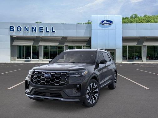 Agate Black Metallic 2026 Ford Explorer Platinum