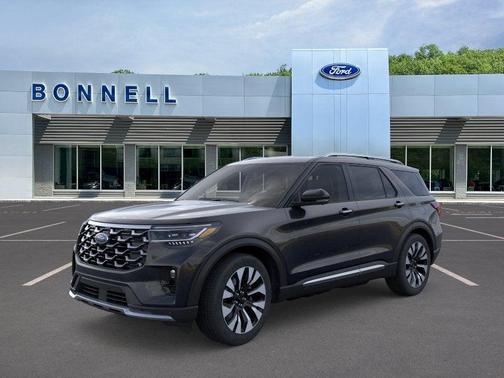 Agate Black Metallic 2026 Ford Explorer Platinum