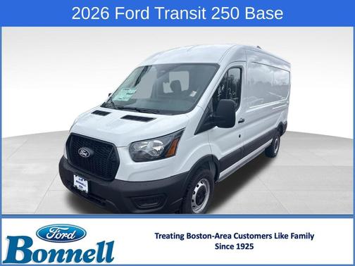 Oxford White 2026 Ford Transit-250 148 WB Medium Roof Cargo