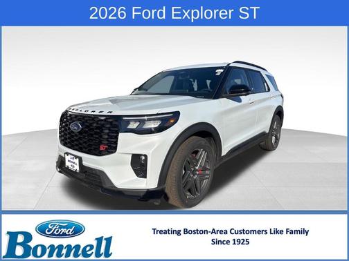 Space White Metallic 2026 Ford Explorer ST