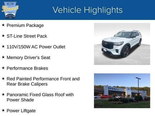 Space White Metallic 2026 Ford Explorer ST-Line
