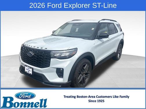 Space White Metallic 2026 Ford Explorer ST-Line