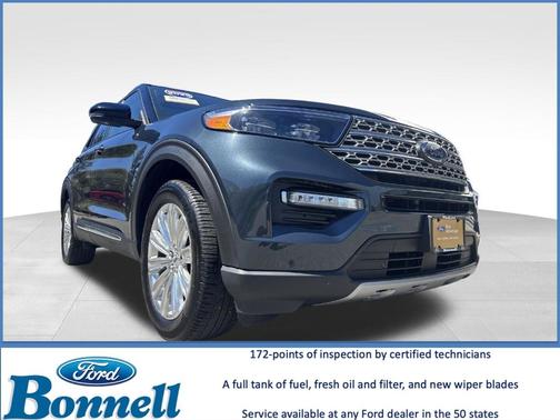 Stone Blue Metallic 2023 Ford Explorer Limited