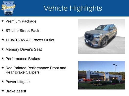 Gray 2026 Ford Explorer ST-Line