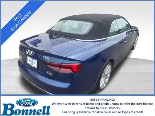 Scuba Blue Metallic w/ Black Roof 2018 Audi A5 2.0T Premium Plus
