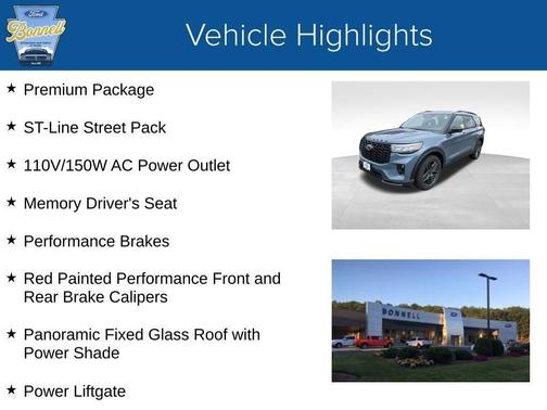 Vapor Blue Metallic 2026 Ford Explorer ST-Line