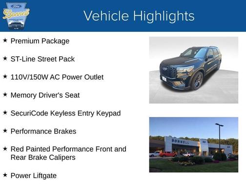Agate Black Metallic 2026 Ford Explorer ST-Line