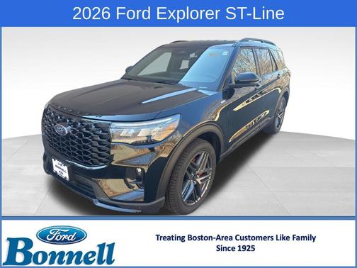 Agate Black Metallic 2026 Ford Explorer ST-Line