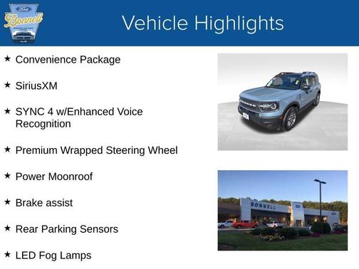 Azure Gray Metallic 2025 Ford Bronco Sport Big Bend