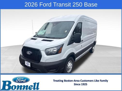 Oxford White 2026 Ford Transit-250 148 WB Medium Roof Cargo