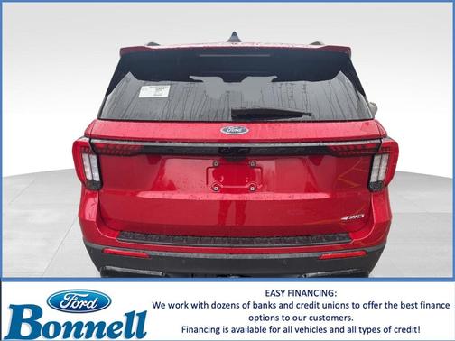Rapid Red Metallic Tinted Clearcoat 2026 Ford Explorer ST-Line