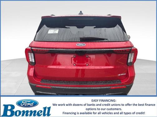 Rapid Red Metallic Tinted Clearcoat 2026 Ford Explorer ST-Line