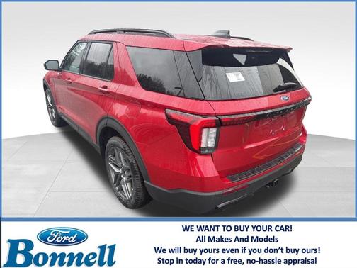 Rapid Red Metallic Tinted Clearcoat 2026 Ford Explorer ST-Line