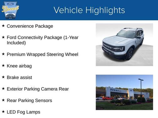 Space White Metallic 2026 Ford Bronco Sport Big Bend