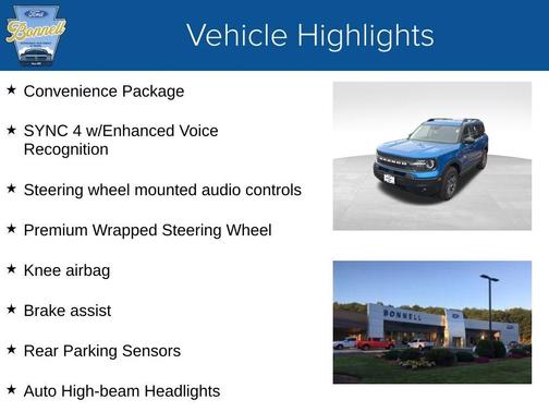 Velocity Blue Metallic 2025 Ford Bronco Sport Big Bend