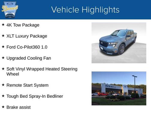 Azure Gray Metallic 2025 Ford Maverick XLT