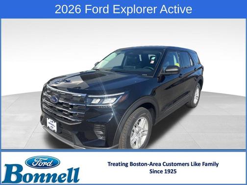 Agate Black Metallic 2026 Ford Explorer Active