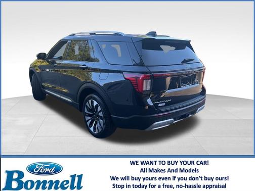 Black Metallic 2025 Ford Explorer Platinum