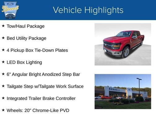 Rapid Red Metallic Tinted Clearcoat 2025 Ford F-150 XLT