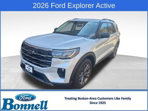 Space White Metallic 2026 Ford Explorer Active