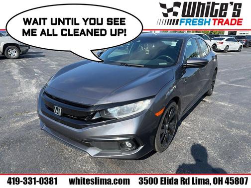 Modern Steel Metallic 2020 Honda Civic Sport