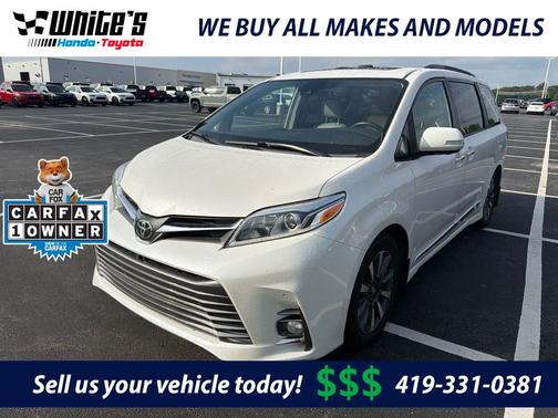Blizzard Pearl 2019 Toyota Sienna Limited Premium
