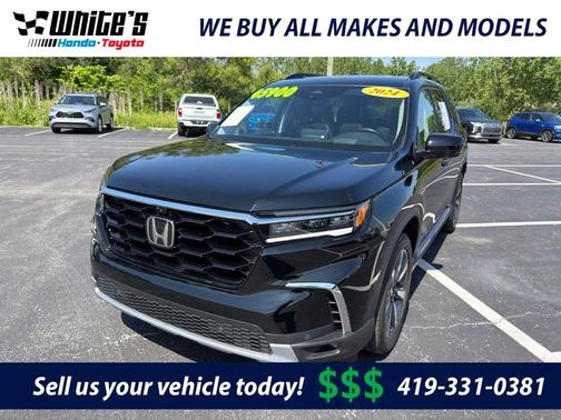 Crystal Black Pearl 2024 Honda Pilot Elite