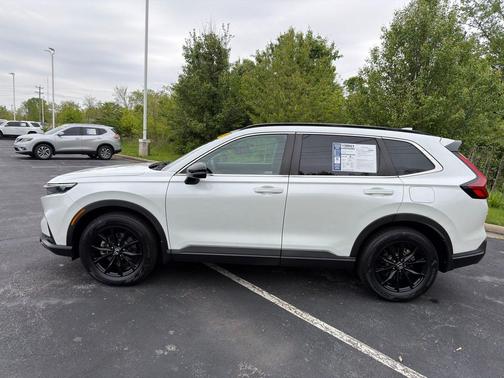 Platinum White Pearl 2023 Honda CR-V Hybrid Sport AWD