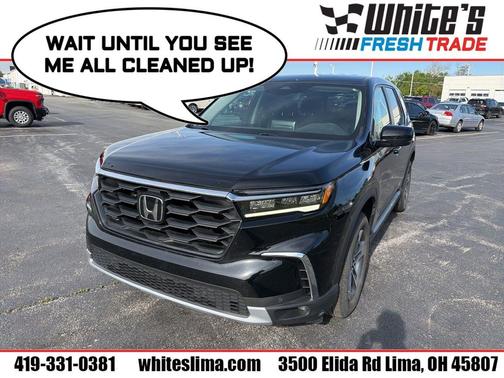 Crystal Black Pearl 2023 Honda Pilot AWD EX-L 8 Passenger