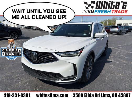 White 2025 Acura MDX Technology Package