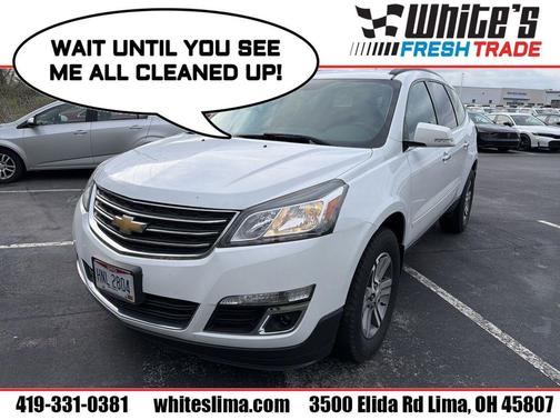 Summit White 2017 Chevrolet Traverse 2LT
