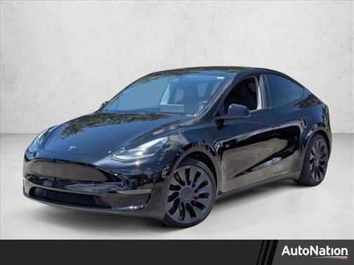 Solid Black 2025 Tesla Model Y Performance Dual Motor All-Wheel Drive