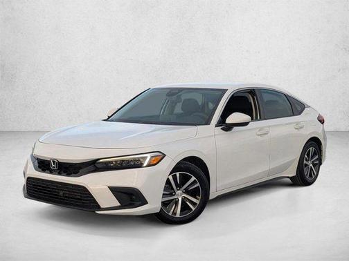Platinum White Pearl 2023 Honda Civic LX