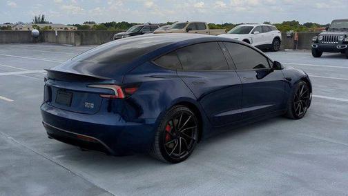 Deep Blue Metallic 2024 Tesla Model 3 Performance