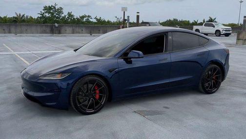 Deep Blue Metallic 2024 Tesla Model 3 Performance
