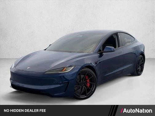 Deep Blue Metallic 2024 Tesla Model 3 Performance
