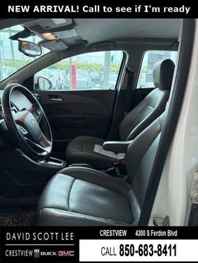 White 2015 Chevrolet Sonic LTZ