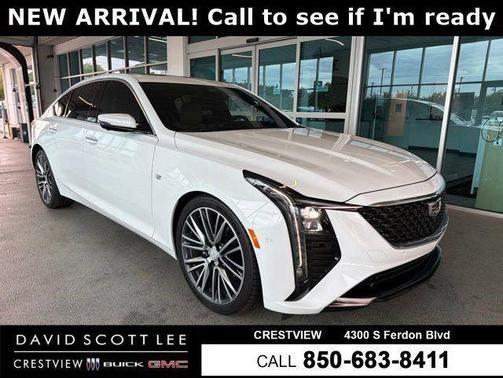 Summit White 2025 Cadillac CT5 Premium Luxury