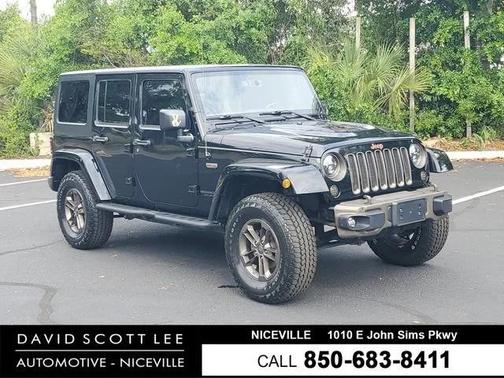 Black Clearcoat 2017 Jeep Wrangler Unlimited 75th Anniversary Edition 4x4