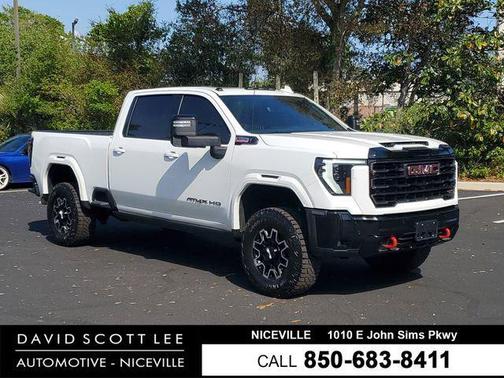 Summit White 2025 GMC Sierra 2500 AT4X