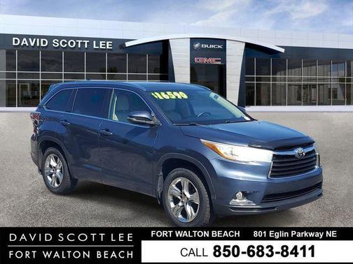 Blue 2015 Toyota Highlander Limited