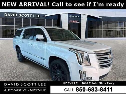 Crystal White Tricoat 2016 Cadillac Escalade ESV Platinum