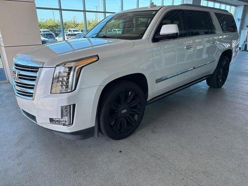 Crystal White Tricoat 2016 Cadillac Escalade ESV Platinum