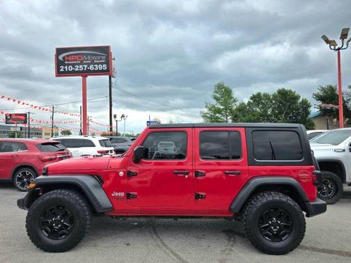 Red 2018 Jeep Wrangler Unlimited Sport S