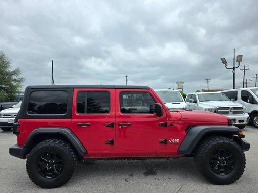 Red 2018 Jeep Wrangler Unlimited Sport S