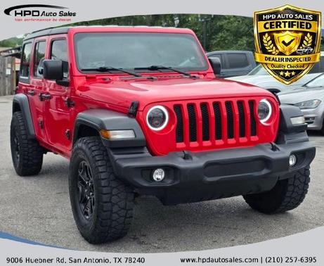 Red 2018 Jeep Wrangler Unlimited Sport S