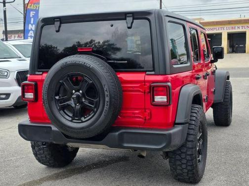 Red 2018 Jeep Wrangler Unlimited Sport S