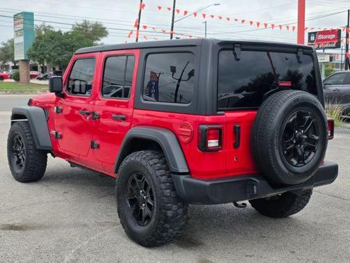 Red 2018 Jeep Wrangler Unlimited Sport S